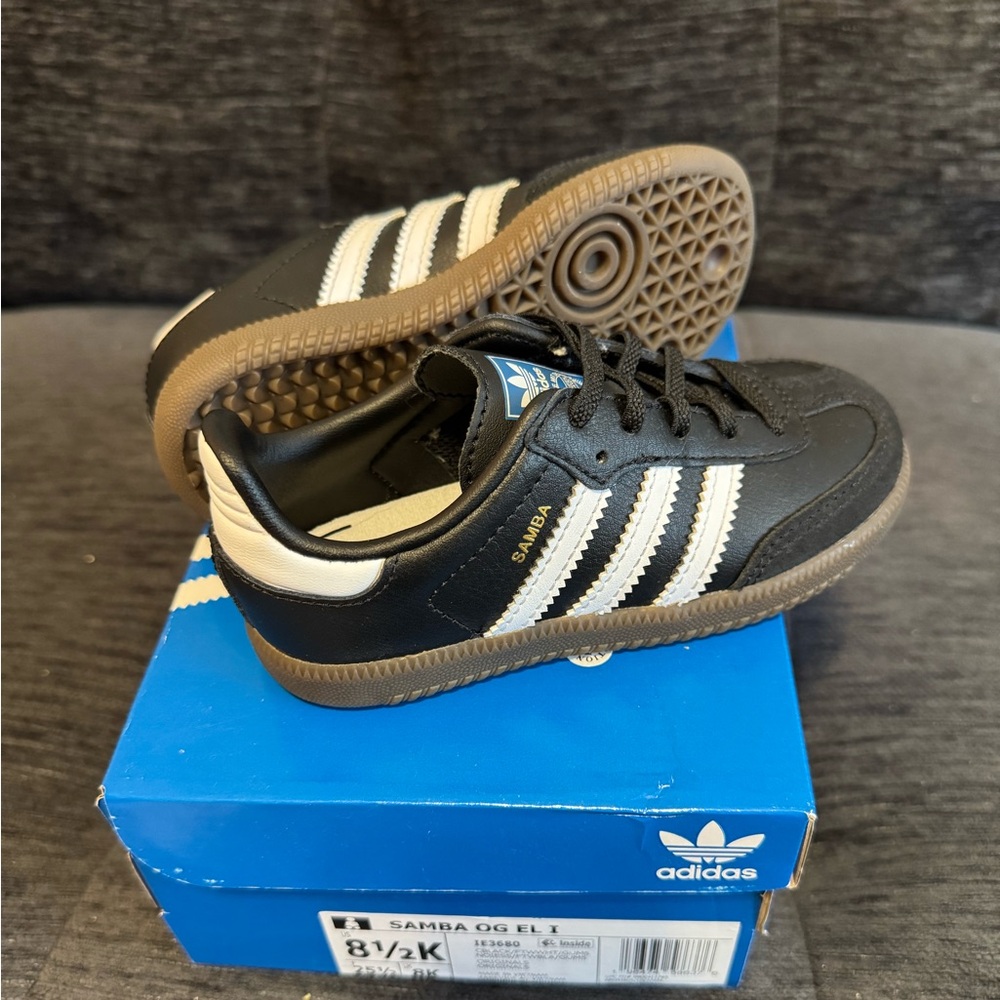 adidas Kids Black and White Sneakers